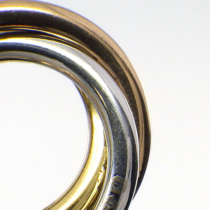 カルティエ Cartier ネックレス トリニティ スモール セミパヴェ B7224849 スリーカラー 33ポイント ダイヤモンド 計0.25ct K18PG K18WG K18YG 【中古】