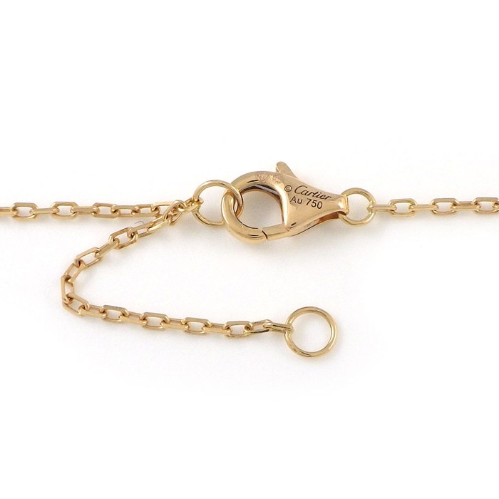 カルティエ Cartier ネックレス トリニティ スモール セミパヴェ B7224849 スリーカラー 33ポイント ダイヤモンド 計0.25ct K18PG K18WG K18YG 【中古】