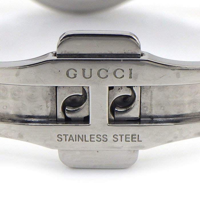 グッチ GUCCI 腕時計 Gクラス 5500L サンレイ シルバー文字盤 ローマンインデックス デイト SS クオーツアナログ 【中古】