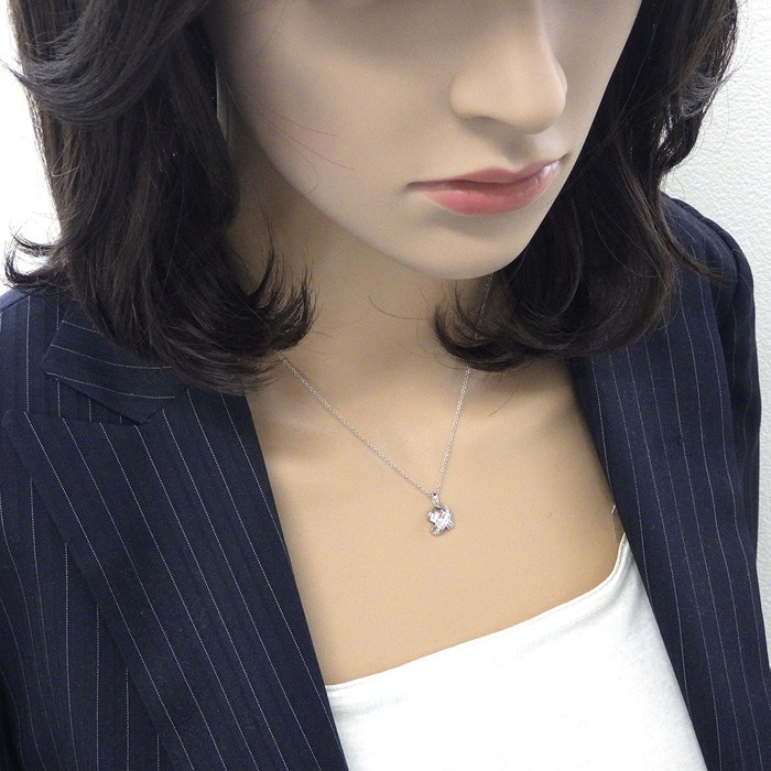 ティファニー Tiffany & Co. ネックレス シグネチャー クロス X ダイヤモンド K18WG 【中古】