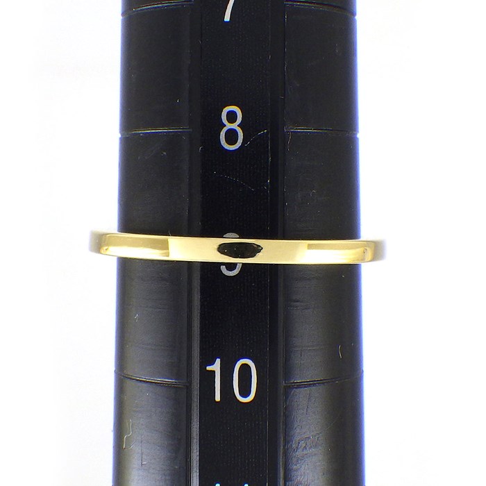 アーカー AHKAH リング ティナ VC0208010200 幅1.5mmモデル ハーフ エタニティ ダイヤモンド 計0.16ct K18YG 9号 【中古】