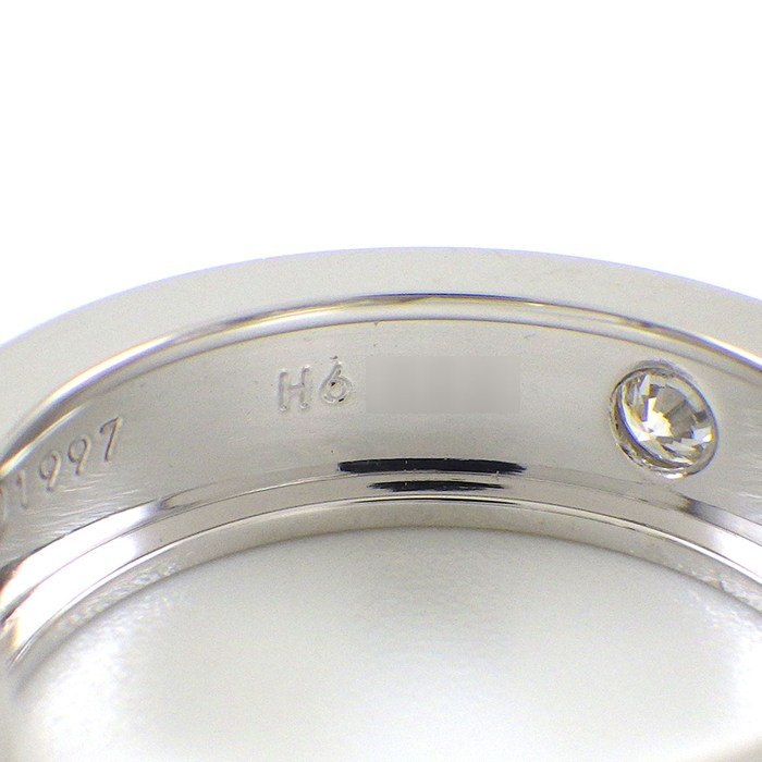 カルティエ Cartier ピアス ラブ フープ 6ポイント ダイヤモンド K18WG 【中古】