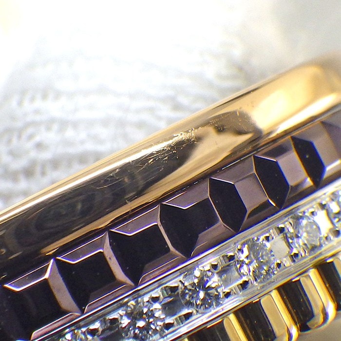 ブシュロン BOUCHERON ピアス キャトル クラシック フープ JCO00510 スリーカラー 50ポイント ダイヤモンド 計0.36ct K18PG K18WG K18YG ブラウン PVD 【中古】
