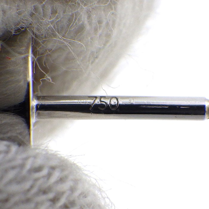 タサキ 田崎真珠 TASAKI ピアス リファインドリベリオン アコヤパール 7.7mm E-3699-18KWG ダイヤモンド 0.01ct ダイヤモンド 0.01ct K18WG 【中古】