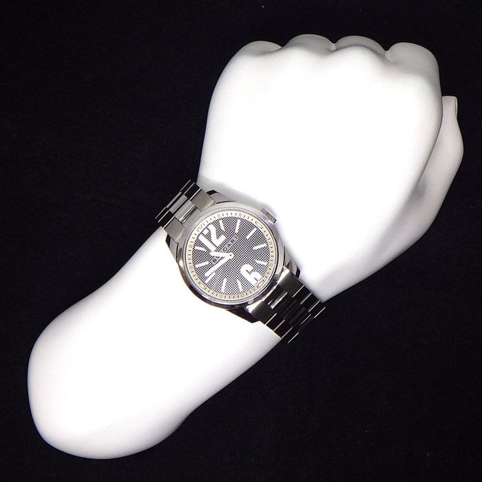 ブルガリ BVLGARI 腕時計 ソロテンポ ST37S 夜光インデックス 夜光針 メッシュ ブラック文字盤 SS クオーツアナログ 【中古】