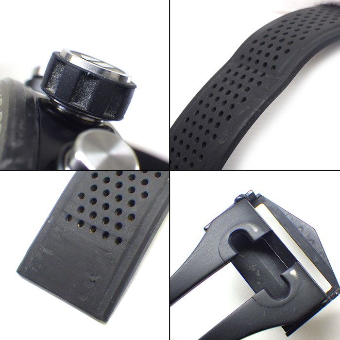 タグ・ホイヤー TAG Heuer 腕時計 カレラ キャリバー ホイヤー02 トゥールビヨン CAR5A8W.FT6071 スケルトン文字盤 パンチングベルト クロノグラフ タキメーター スモールセコンド 裏スケ カーボン ブラック ラバー 黒 自動巻き 【箱・保付き】 【中古】