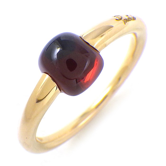 ポメラート Pomellato リング マーマノンマーマ カボションカット ガーネット K18PG 14号 【中古】