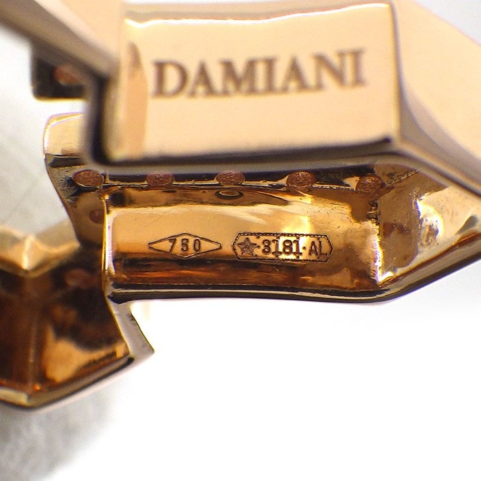ダミアーニ DAMIANI ネックレス ベルエポック クラウン 20089079 クロス フル パヴェ ダイヤモンド 計0.28ct K18PG 【中古】