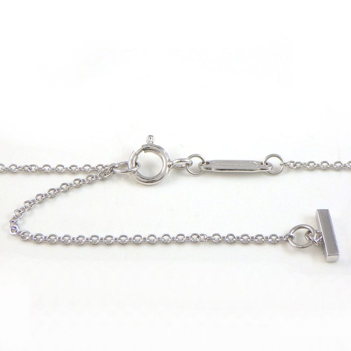 ティファニー Tiffany & Co. ネックレス Tスマイル ミニ 62617799 ダイヤモンド 0.03ct K18WG 【中古】