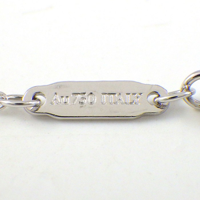ティファニー Tiffany & Co. ネックレス Tスマイル ミニ 62617799 ダイヤモンド 0.03ct K18WG 【中古】