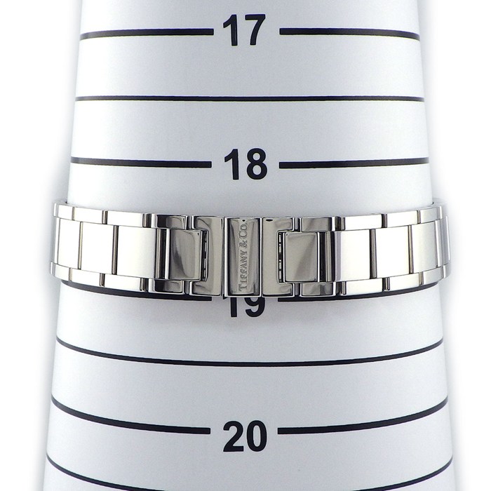 ティファニー Tiffany & Co. 腕時計 アトラス 2ハンド 62867469 ダイヤベゼル/リュウズ/インデックス シルバー文字盤 SS クオーツアナログ 【中古】