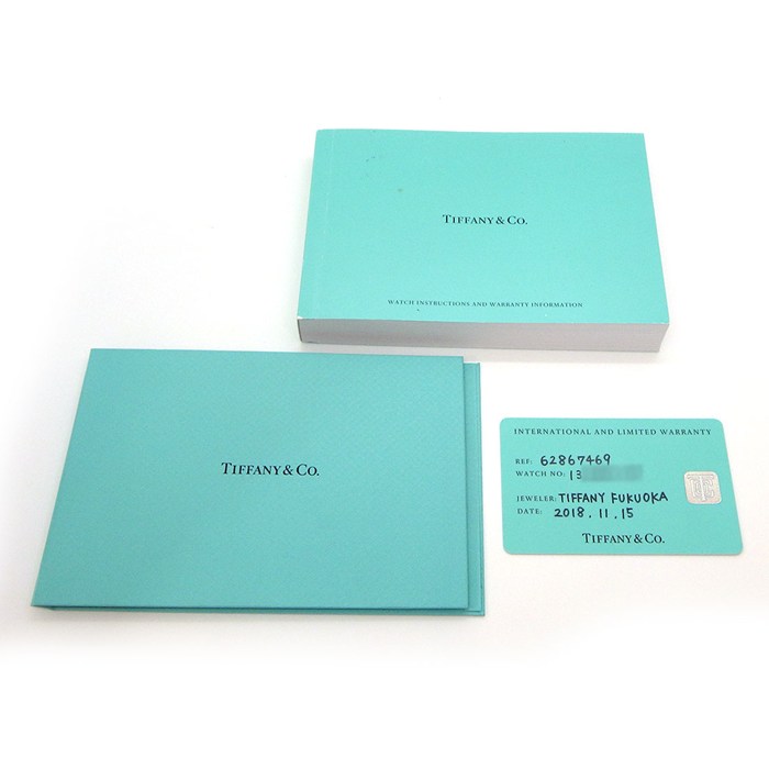 ティファニー Tiffany & Co. 腕時計 アトラス 2ハンド 62867469 ダイヤベゼル/リュウズ/インデックス シルバー文字盤 SS クオーツアナログ 【中古】