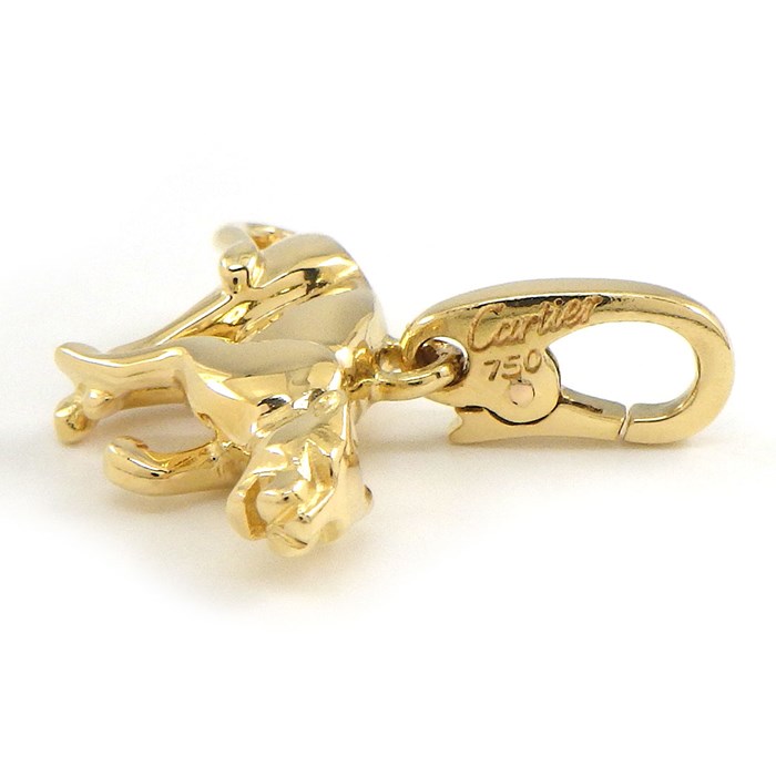カルティエ Cartier チャーム ペンダントトップ パンテール パンサー モチーフ K18YG 【箱・保付き】 【中古】