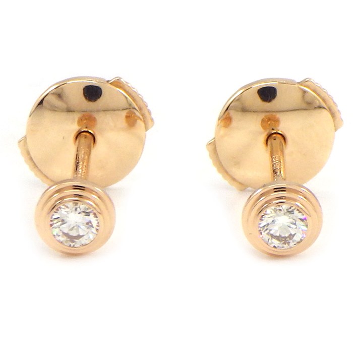 カルティエ Cartier ピアス ダムール XS ディアマン レジェ CRB8301214 ダイヤモンド 計0.08ct K18PG 【中古】