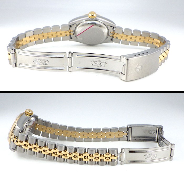 ロレックス Rolex 腕時計 デイトジャスト 79173G P番 2000年製 10ポイント ダイヤインデックス シャンパンカラー文字盤 フルーテッドベゼル ジュビリーブレス K18YG SS 自動巻き 【中古】