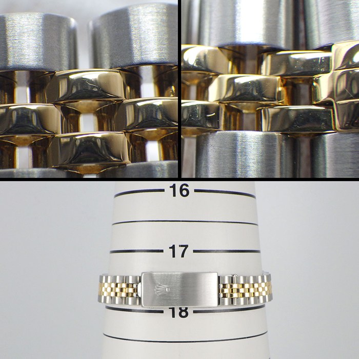 ロレックス Rolex 腕時計 デイトジャスト 79173G P番 2000年製 10ポイント ダイヤインデックス シャンパンカラー文字盤 フルーテッドベゼル ジュビリーブレス K18YG SS 自動巻き 【中古】