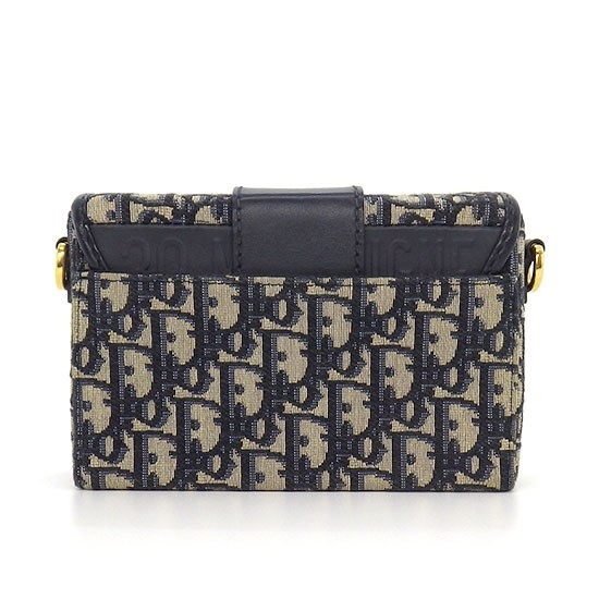 ディオール Dior ショルダーバッグ 30 モンテーニュ ボックス M9204UTZQ_M928 エクリュホワイト ディオールオブリークジャガード ブルー カーフスキン 【中古】