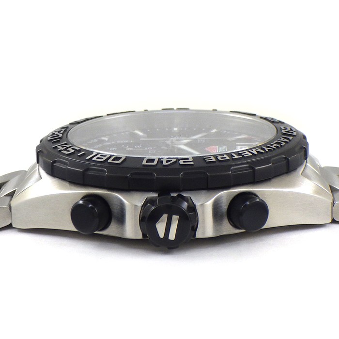 タグ・ホイヤー TAG Heuer 腕時計 フォーミュラ1 CAZ1010.BA0842 ブラック文字盤 デイト クロノグラフ タキメーター スモールセコンド 夜光針 SS クオーツアナログ 【箱・保付き】 【中古】