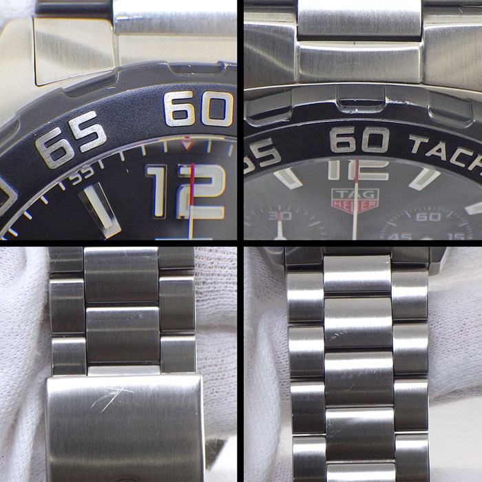 タグ・ホイヤー TAG Heuer 腕時計 フォーミュラ1 CAZ1010.BA0842 ブラック文字盤 デイト クロノグラフ タキメーター スモールセコンド 夜光針 SS クオーツアナログ 【箱・保付き】 【中古】