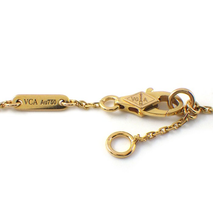 ヴァンクリーフ＆アーペル Van Cleef & Arpels ブレスレット スウィートアルハンブラ ハート VCARN59L00 カーネリアン K18PG 【中古】