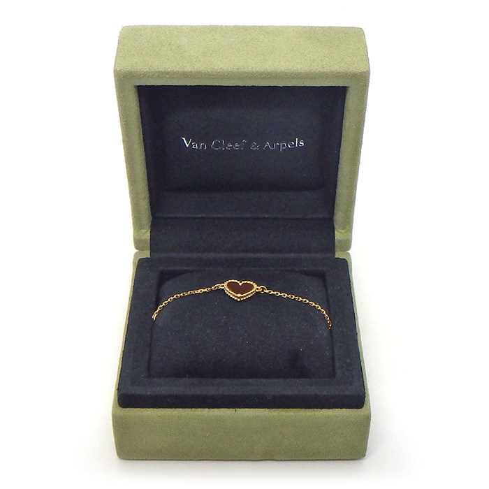 ヴァンクリーフ＆アーペル Van Cleef & Arpels ブレスレット スウィートアルハンブラ ハート VCARN59L00 カーネリアン K18PG 【中古】
