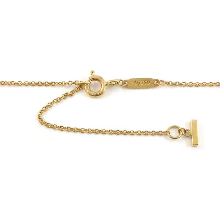 ティファニー Tiffany & Co. ネックレス Tスマイル ラージ K18YG 【中古】