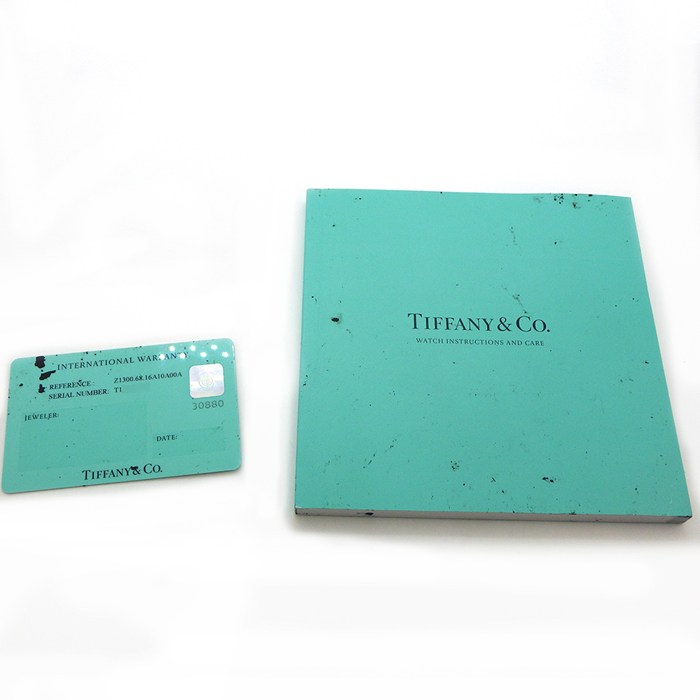ティファニー Tiffany & Co. 腕時計 アトラス Z1300.68.16A10A00A デイト 裏スケ ブラック文字盤 ローマンインデックス SS K18YG セラミック 自動巻き 【中古】
