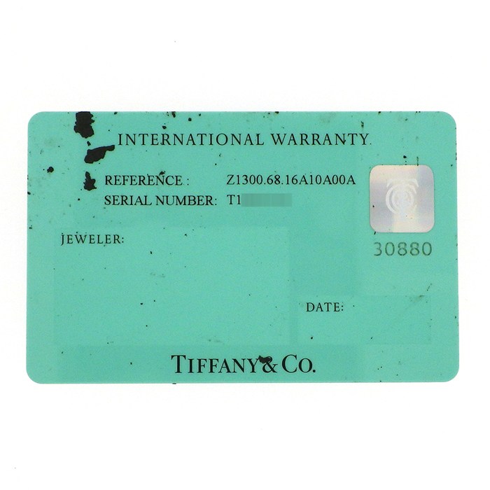 ティファニー Tiffany & Co. 腕時計 アトラス Z1300.68.16A10A00A デイト 裏スケ ブラック文字盤 ローマンインデックス SS K18YG セラミック 自動巻き 【中古】