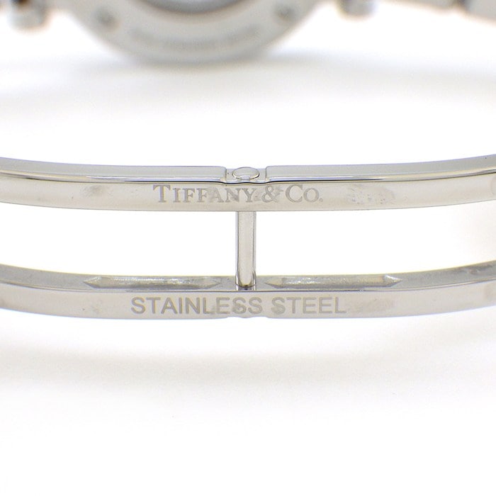 ティファニー Tiffany & Co. 腕時計 アトラス Z1300.68.16A10A00A デイト 裏スケ ブラック文字盤 ローマンインデックス SS K18YG セラミック 自動巻き 【中古】