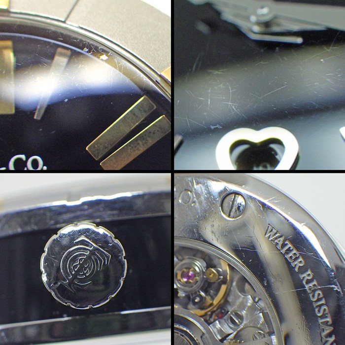 ティファニー Tiffany & Co. 腕時計 アトラス Z1300.68.16A10A00A デイト 裏スケ ブラック文字盤 ローマンインデックス SS K18YG セラミック 自動巻き 【中古】
