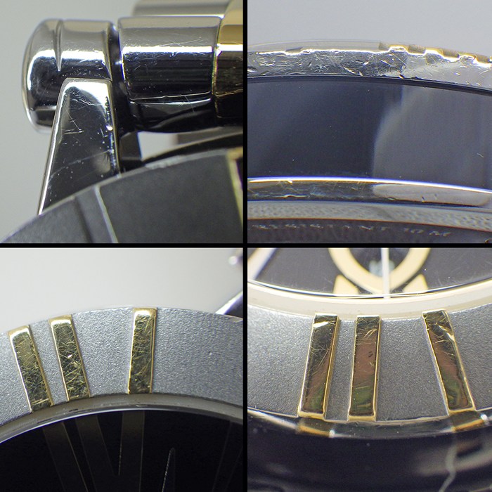 ティファニー Tiffany & Co. 腕時計 アトラス Z1300.68.16A10A00A デイト 裏スケ ブラック文字盤 ローマンインデックス SS K18YG セラミック 自動巻き 【中古】