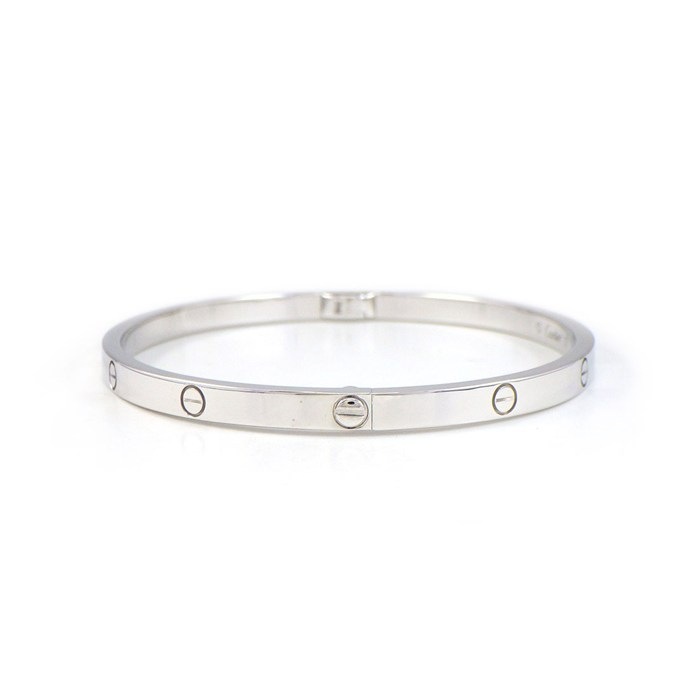 カルティエ Cartier ブレスレット ラブ スモールモデル SM B6079217 K18WG / #17 【中古】