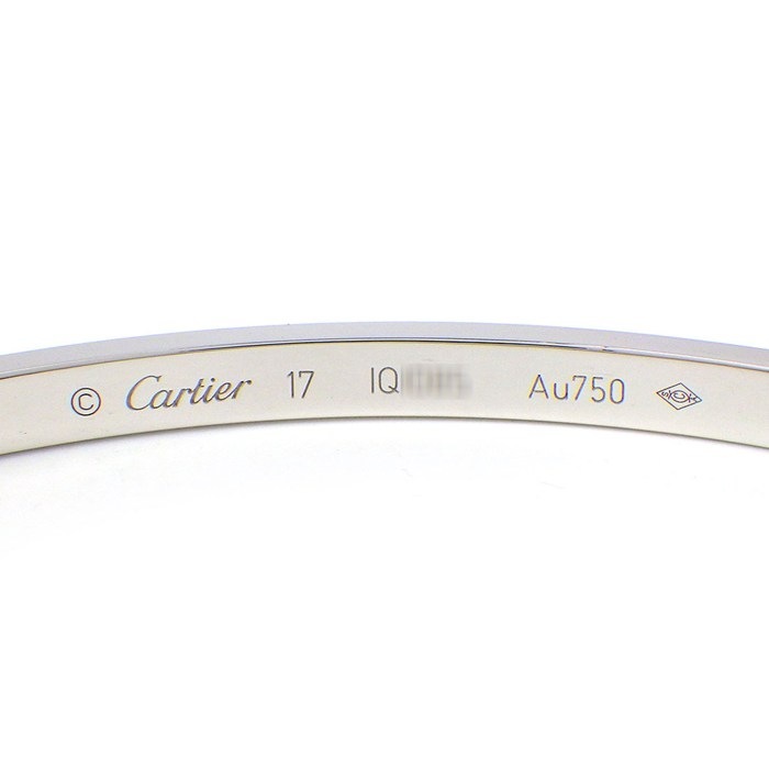 カルティエ Cartier ブレスレット ラブ スモールモデル SM B6079217 K18WG / #17 【中古】