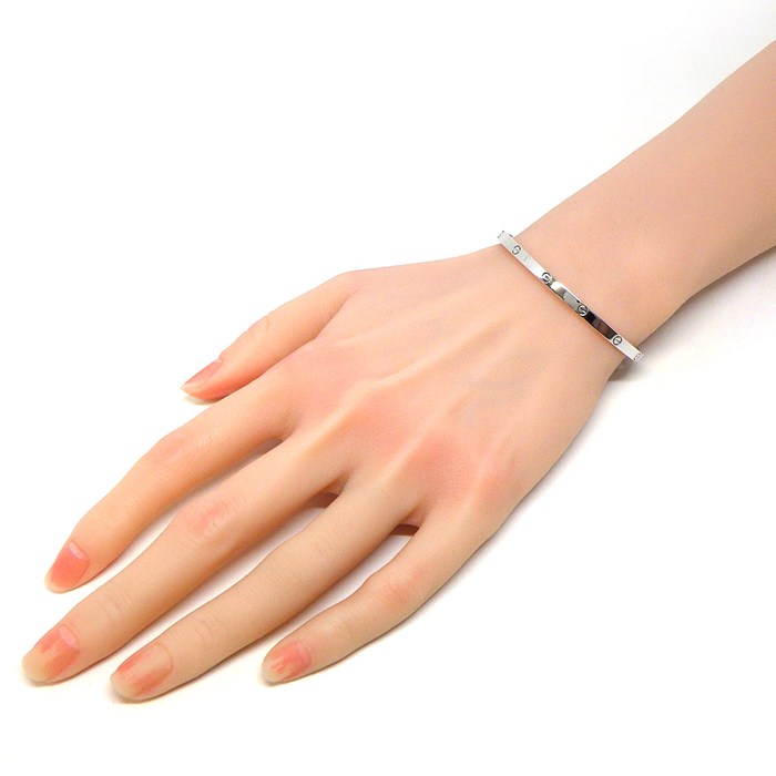 カルティエ Cartier ブレスレット ラブ スモールモデル SM B6079217 K18WG / #17 【中古】