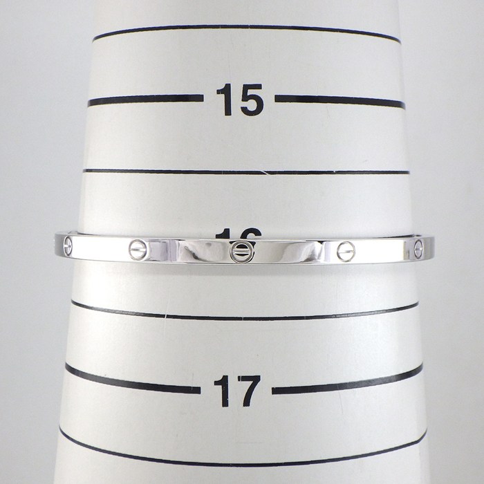 カルティエ Cartier ブレスレット ラブ スモールモデル SM B6079217 K18WG / #17 【中古】