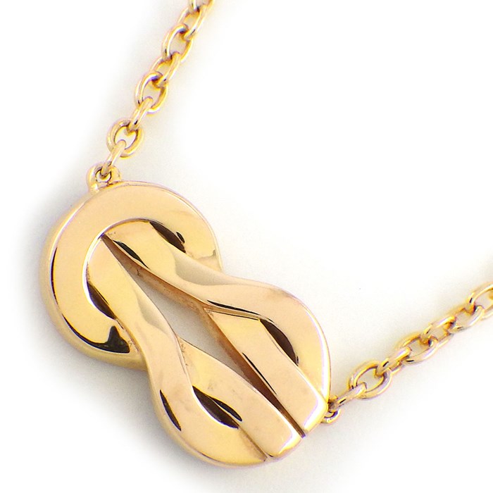 フレッド FRED ネックレス シャンス アンフィニ ミディアム 7B0253 ルビー 計0.12ct ダイヤモンド 計0.09ct K18PG 【中古】