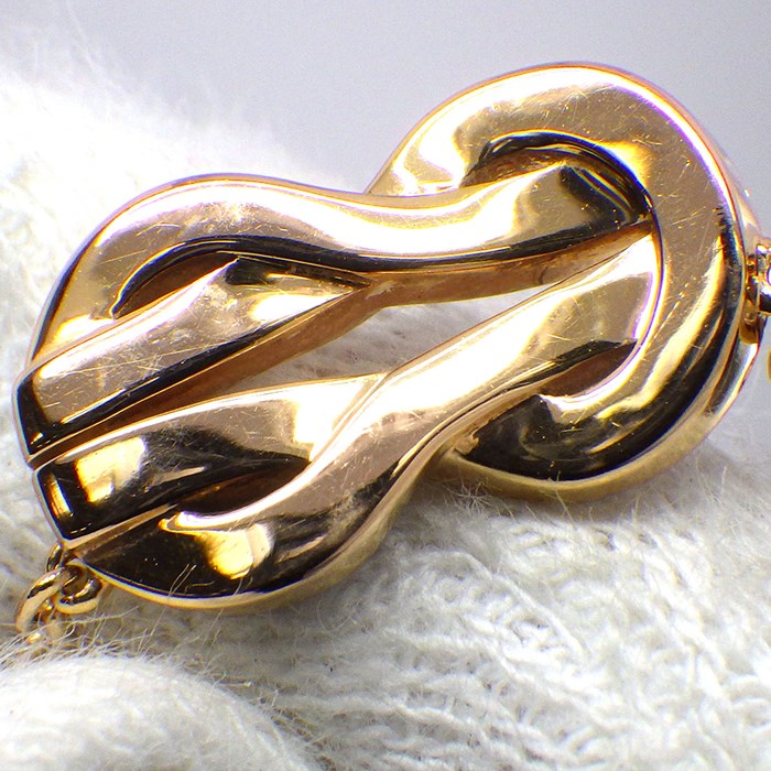 フレッド FRED ネックレス シャンス アンフィニ ミディアム 7B0253 ルビー 計0.12ct ダイヤモンド 計0.09ct K18PG 【中古】