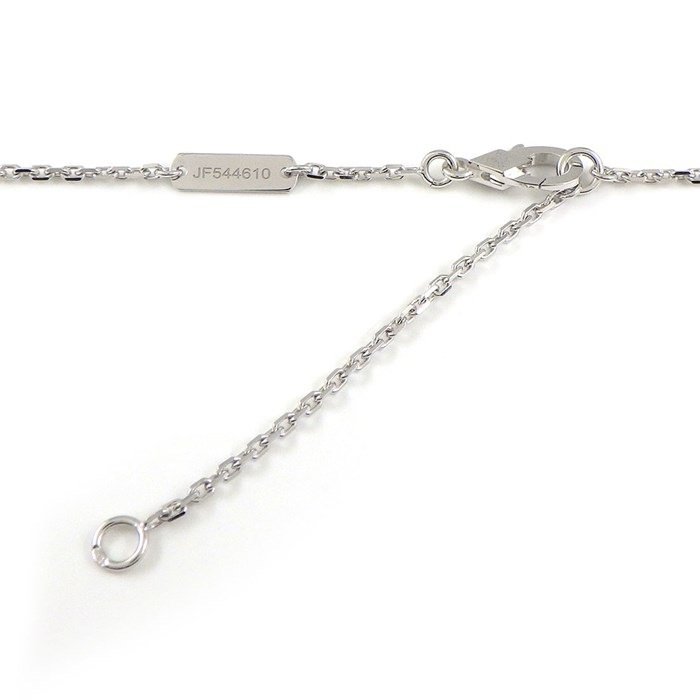 ヴァンクリーフ&アーペル Van Cleef & Arpels ネックレス ヴィンテージ アルハンブラ VCARPNTH00 ギョーシェ 2024年 ホリデーシーズン限定 1ポイント ダイヤモンド K18PG K18WG 【箱・保付き】 【中古】