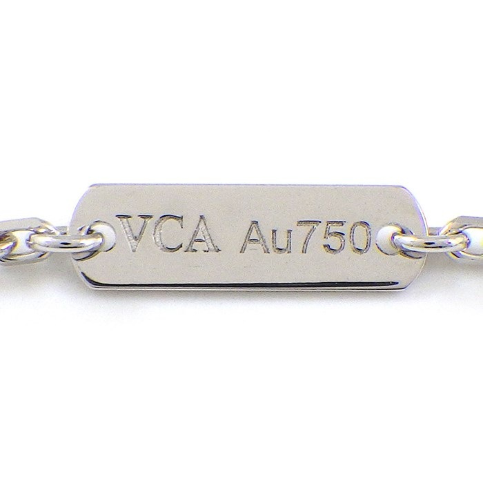 ヴァンクリーフ&アーペル Van Cleef & Arpels ネックレス ヴィンテージ アルハンブラ VCARPNTH00 ギョーシェ 2024年 ホリデーシーズン限定 1ポイント ダイヤモンド K18PG K18WG 【箱・保付き】 【中古】