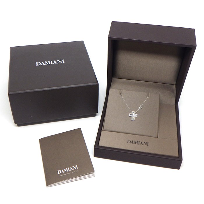  ダミアーニ DAMIANI ネックレス ベル エポック XXS クロス ダイヤモンド K18WG 【箱・保付き】 【中古】