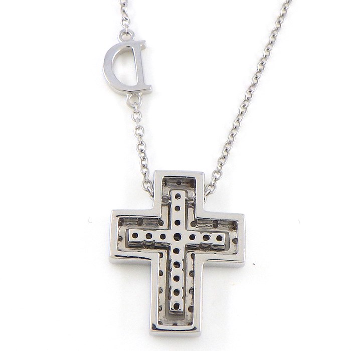  ダミアーニ DAMIANI ネックレス ベル エポック XXS クロス ダイヤモンド K18WG 【箱・保付き】 【中古】