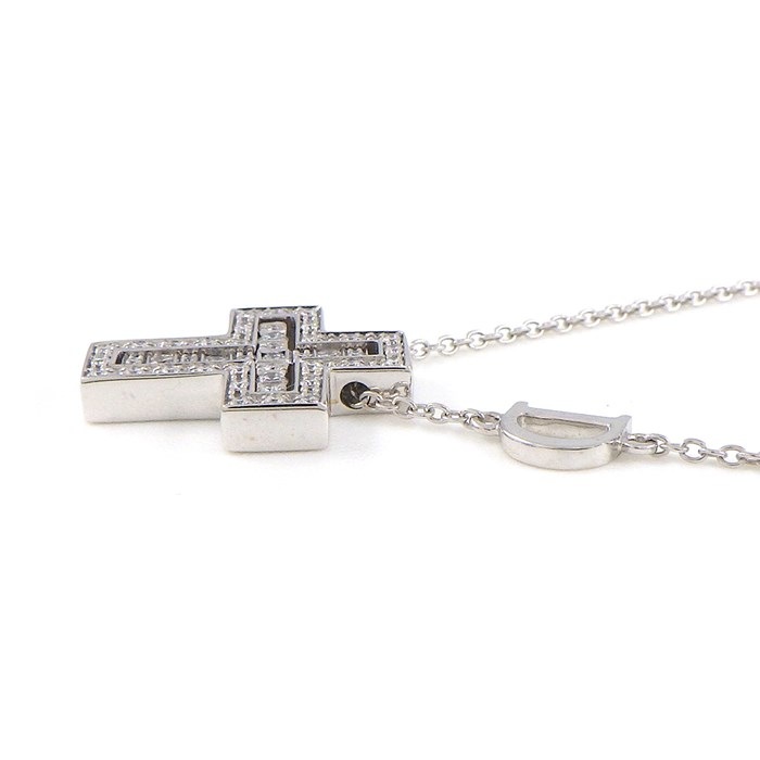  ダミアーニ DAMIANI ネックレス ベル エポック XXS クロス ダイヤモンド K18WG 【箱・保付き】 【中古】