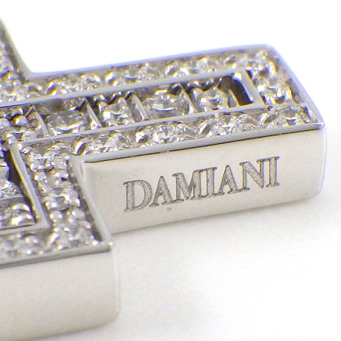  ダミアーニ DAMIANI ネックレス ベル エポック XXS クロス ダイヤモンド K18WG 【箱・保付き】 【中古】
