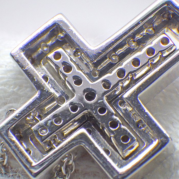  ダミアーニ DAMIANI ネックレス ベル エポック XXS クロス ダイヤモンド K18WG 【箱・保付き】 【中古】