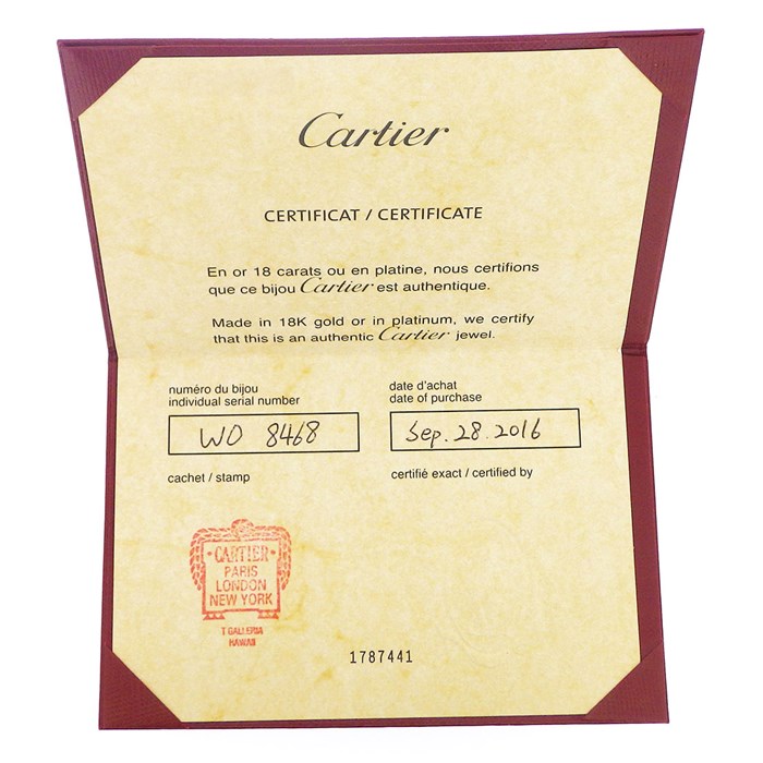 カルティエ Cartier リング ジュスト アン クル クラシックモデル B4092549 釘モチーフ K18PG 9号 / #49 【箱・保付き】 【中古】