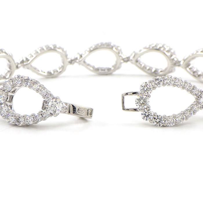 ハリーウィンストン HARRY WINSTON ブレスレット ループ BRDPRDOLLP ドロップ ティア モチーフ フル 154ポイント ダイヤモンド 7.87ct PT950 【中古】