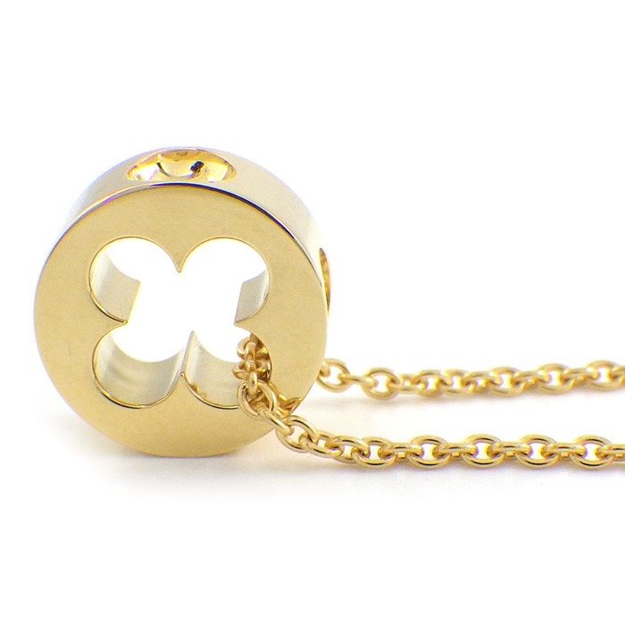 ルイ・ヴィトン LOUIS VUITTON ネックレス パンダンティフ アンプラント Q93674 モノグラム フラワー ロゴ ビス K18YG 【中古】