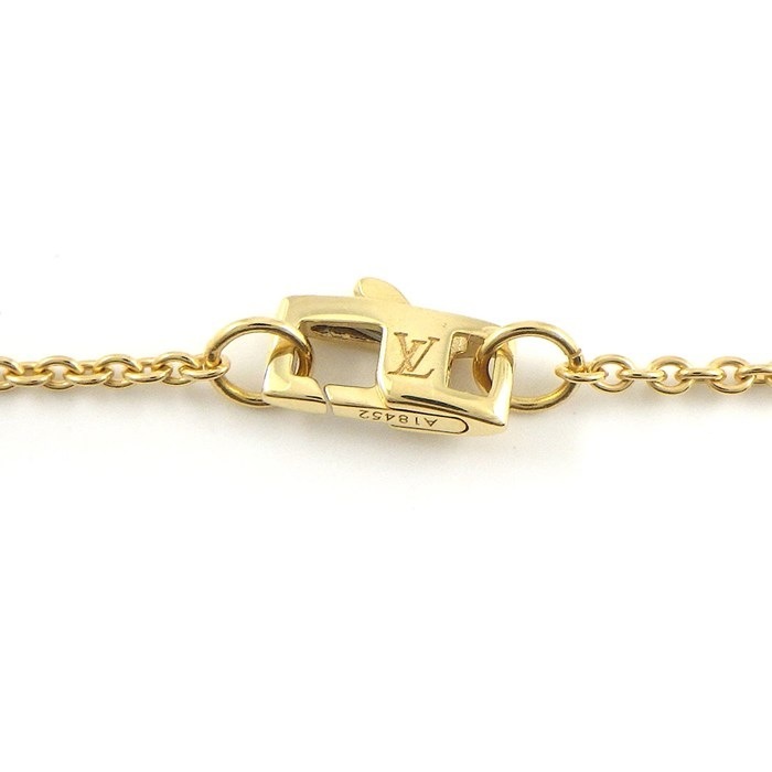 ルイ・ヴィトン LOUIS VUITTON ネックレス パンダンティフ アンプラント Q93674 モノグラム フラワー ロゴ ビス K18YG 【中古】