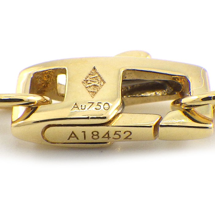 ルイ・ヴィトン LOUIS VUITTON ネックレス パンダンティフ アンプラント Q93674 モノグラム フラワー ロゴ ビス K18YG 【中古】