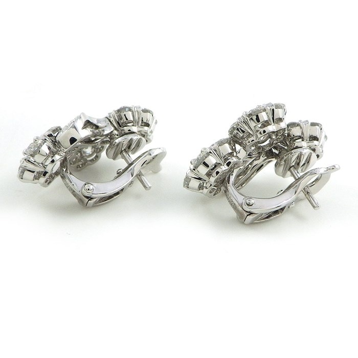 ヴァンクリーフ＆アーペル スノーフレイク トロワ フルール ピアス Pt950 VCARO3RK00 Van Cleef \u0026 Arpels Snowflake Trois Fleur Earrings Pt950 VCARO3RK00 P0015803